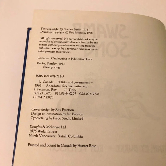 Vtg 1978 Swamp Song by Stanley Burke and Roy Peterson - Picture 7 of 14